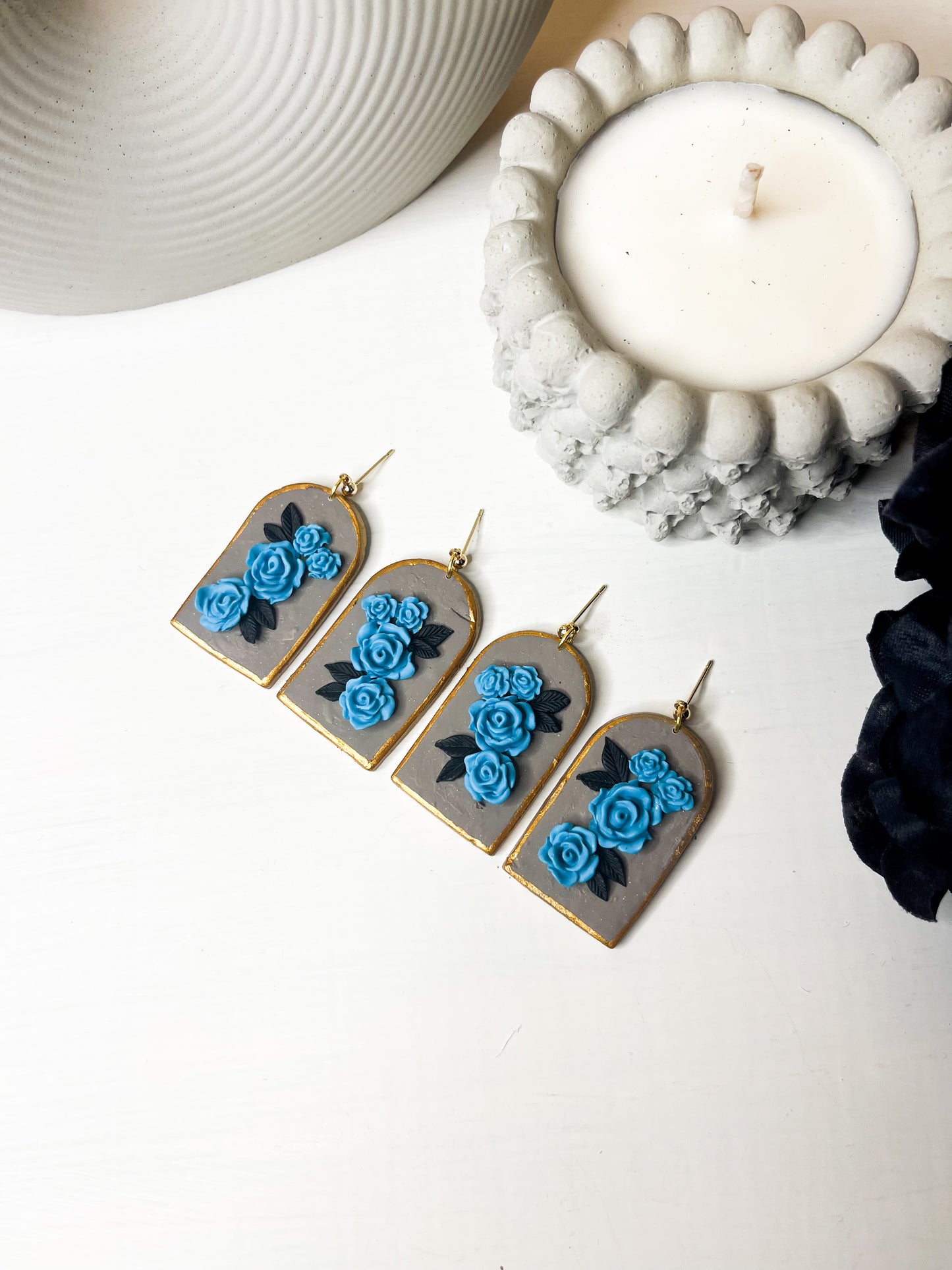 Vintage Blue Flowers