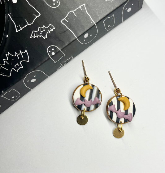 Mini Halloween Dangles (BAT & MOON)