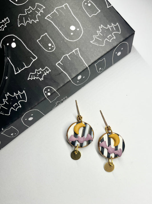 Mini Halloween Dangles (BAT & MOON)